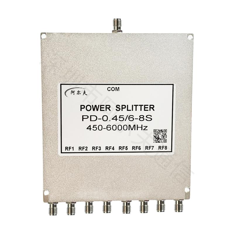 SMA 型微带八功分器（0.45-6GHz）