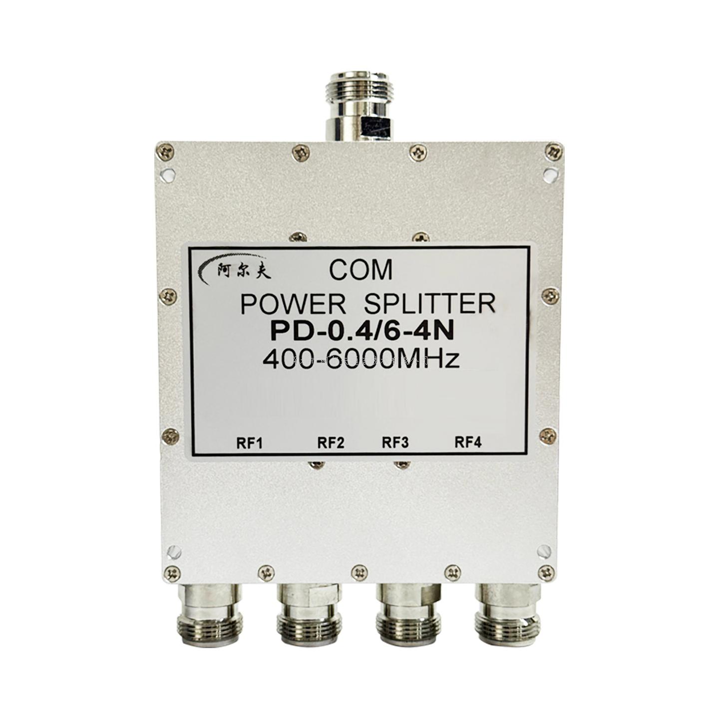 N 型微带四功分器（0.4-6GHz）