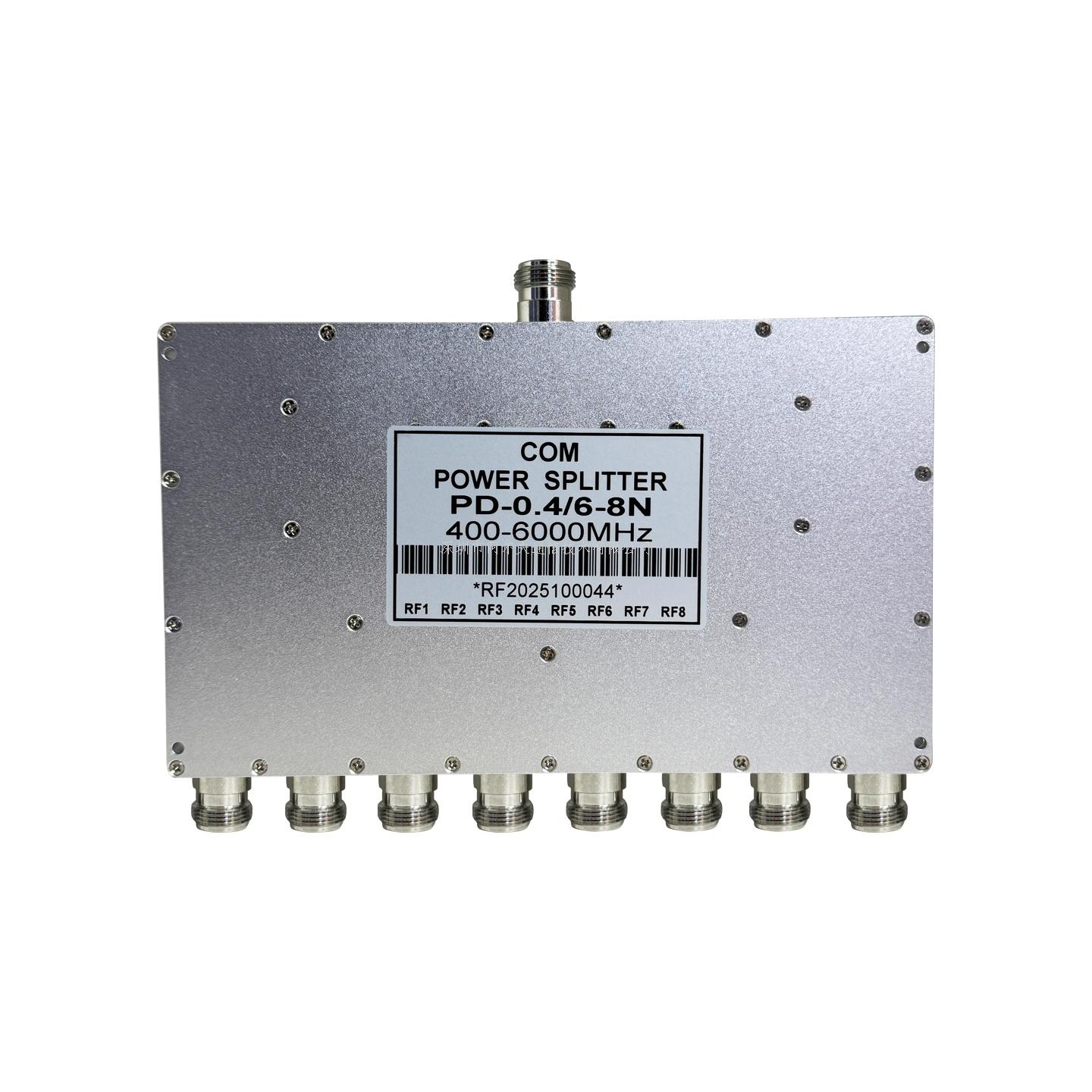 N 型微带八功分器（0.4-6GHz）
